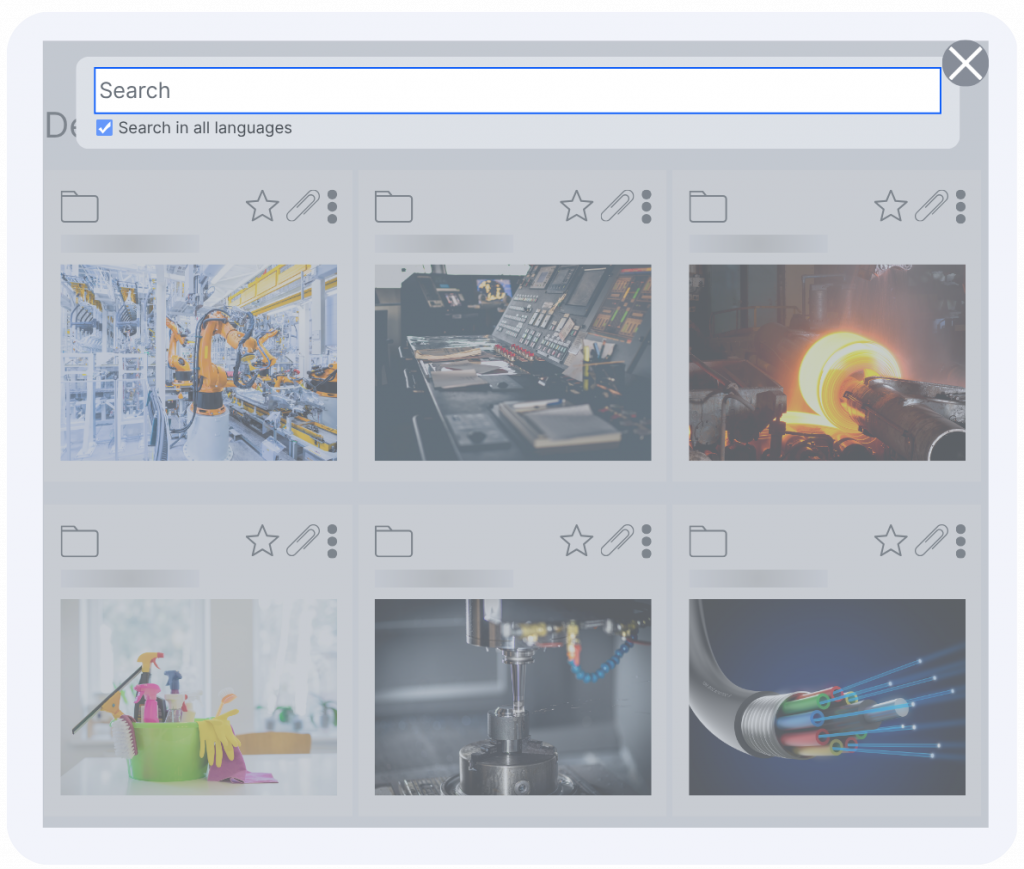Leanbyte multilingual knowledge access with AI-powered search across documents, images, and media for manufacturing and training.