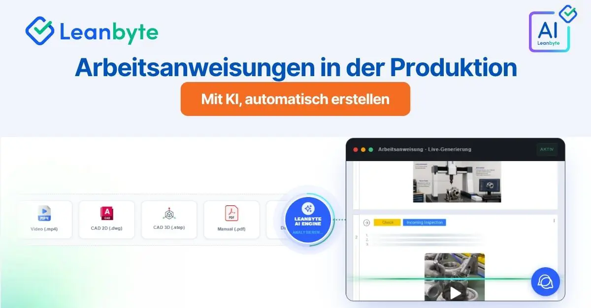 Leanbyte Arbeitsanweisungen in der Produktion